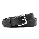 Main Street Forge The Foreman Leather Belt | Made in USA | Full Grain Leather | Mens Belt | Black 38