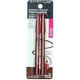 Maybelline Expert Eyes Twin Brow & Eye Pencils, Medium Brown [103], 0.06 oz (Pack of 6)