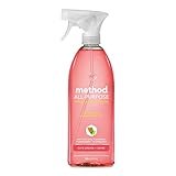 Method All-Purpose Cleaner Spray, Pink Grapefruit, Plant-Based and Biodegradable Formula Perfect for Most Counters, Tiles, Stone, and More, 28 oz Spray Bottles, (Pack of 8)