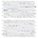 Midcard 20 Sheets Peel and Stick Backsplash PVC Wall Tile,for Kitchen Backsplash