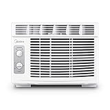 Midea 5,000 BTU EasyCool Small Window Air Conditioner - Cool up to 150 Sq. Ft. with Easy-to-Use Mechanical Controls and Reusable Filter, Perfect for Small Bedroom, Living Room, Home Office