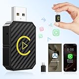 Mini Wireless CarPlay and Wireless Android Auto Adapter 2024 for iPhone/Android, Carplay Wireless Dongle Plug and Play Low Latency Converts Wired to Wireless CarPlay for Cars 2016+, USB-C/USB