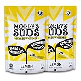 Molly's Suds Oxygen Whitener | Powerful Bleach Alternative, Chlorine Free & Color Safe | Brightens Whites and Removes Stains (Pure Lemon Essential Oil - 158 oz)