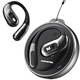 Monster Open Ear Buds, Wireless Earbuds Bluetooth 5.4 with Clear Talk, Stylish Rotating Case with Lanyard, Type-C Charging, Comfort Fit, 24H Playback, IPX5 Water Resistant Sport Earbuds