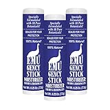 Montana Emu Ranch - EMUgency All Purpose Moisturizing Pocket Stick - 0.25 Ounce - 3 Pack - Helps Relieve Chapped, Cracked, and Split Lips and Skin