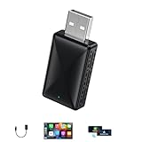 Muachspi Mini Wireless Carplay Adapter 2024, Easy to Set Up and Upgrade Wired CarPlay&Android Auto to Wireless, Connects Quickly, Portable Mini Car Play Dongle, Fit for Cars with Built-in CarPlay
