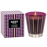 NEST New York Scented Classic Candle, Autumn Plum - 8.1 oz - Up to 60-Hour Burn Time - Reusable Glass Vessel
