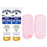 NOAHIAN Gold Bond Ultimate Healing Foot Cream, 4 oz, 2 Pack - Effective Foot Cream for Dry Cracked Heels and Feet, Bundled Soft and Silky Socks