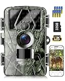 NOXOWL Trail Camera WiFi 60MP/8k Game Camera with No Glow Night Vision Waterproof,0.05s Trigger Motion Activated Hunting Camera,Suitable for Outdoor Wildlife Deer Scouting,Monitoring Home Security