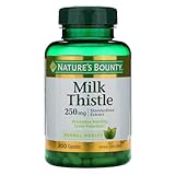 Nature's Bounty Milk Thistle 250 mg Capsules 200 ea (Pack of 3)