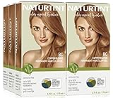 Naturtint 8C Copper Blonde Permanent Hair Color (Pack of 6), Ammonia Free, Vegan, Cruelty Free, up to 100% Gray Coverage, Long Lasting Results (Packaging may vary)