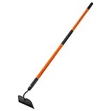 Nohovu Garden Hoe Tool, 58 Inches Hoe Garden Tool with Fiberglass Long Handle, Heavy Duty Garden Hoe for Weeding