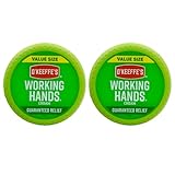 O'Keeffe's Working Hands Hand Cream; For Extremely Dry; Cracked Hands; 6.8 oz Jar (Value Size; Pack of 2)