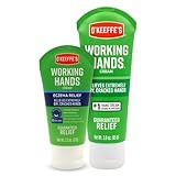 O'Keeffe's Working Hands Hand Cream; For Extremely Dry; Cracked Hands; 3 oz Tube and O'Keeffe's Eczema Relief Hand Cream; For Extremely Dry; Itchy; Irritated Hands; 2 oz Tube