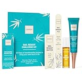 Onsen Secret Complete Nail Reboot Kit w/Nail Reboot Oil 10ml, Nail File 120/180 Grit Double Sided, A 3-Way Nail Buffer Block & Cuticle Serum-15ml w/Cuticle Oil in Action-Super Value Pack