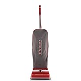 Oreck Commercial Upright Bagged Vacuum Cleaner, Lightweight, 40ft Power Cord, U2000R1, Grey/Red