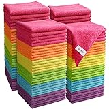 Orighty Cleaning Cloths Pack of 120, Highly Absorbent Microfiber Cleaning Supplies, Lint Free Cloths for Multiple-use, Powerful Dust Removal Cleaning Rags for House, Kitchen, Car Care(12x12 inch)