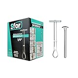 Pack of 200-100 Anchors + 100 Bolts -1/4" Toggle Anchor with Bolts - SFOR - Drywall Anchors, Drywall Bolts, Wall Anchors and Bolts for Drywall, Anchors with Phillips Self Tapping Heavy-Duty Bolts
