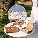 Personalized Wedding Guest Book Alternative - Tree Leaves Guest Book Signs for Wedding Decorations for Ceremony Outside Inside - Rustic Wedding Reception Decorations for Bridal Shower Party Birthday