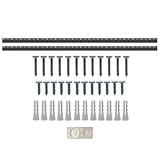 Picture Hang Solutions French Cleats 45-Inch Hanging Hardware- Supports 225 lbs - Z Clips with Anchors, Screws and Bumpers