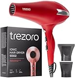 Professional Ionic Hair Dryer for Salon - 2200W Powerful Blow Dryer - Lightweight Travel for Normal & Curly Hair Includes Volume Styling Nozzle