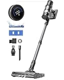 Proscenic Cordless Vacuum Cleaner, Wet Dry Vacuum and Mop Combo All in one, 45Kpa Suction Lightweight Stick Vacuum with LED Display, 50Mins Runtime Rechargeable Vacuum for Pet Hair, P11 Pro Mopping