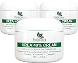 PurOrganica Urea 40% Cream – Made in USA – Foot Cream for Thick, Cracked, Rough, Dead & Dry Skin - Corn, Callus and Dead Skin Remover, Moisturizer For Feet, Elbows, Hands and Knees - Pack of 3