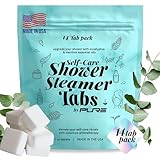 Pure Athlete Aromatherapy Shower Steamer Pack - Made in USA for Stress Relief, Sports Recovery, Wellness Gifts for Women & Men, Dorm Room Gifts, Essential Oils for Relaxation