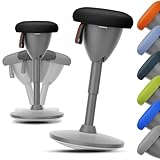 QIGEEKU Adjustable Standing Desk Chair, Ergonomic Wobble Stool Standing Desk Stool, Encourage Good Posture, Height Adjustable Stool 19-27