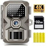 RIGDOO Trail Camera, 4K 48MP Trail Game Camera with Night Vision 0.1s Trigger Motion Activated, IP66 Waterproof Game Camera 130°Wide Angle with 48pcs No Glow LEDs for Outdoor Wildlife Monitoring
