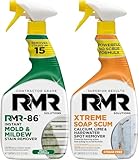 RMR-86 Instant Mold and Mildew Stain Remover Spray and RMR - Xtreme Soap Scum Remover, No-Scrub Bathroom Cleaner for Soap Scum