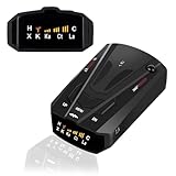 Radar Detector for Cars with Voice Speed Prompt,Vehicle Speed Alarm System, Led Display, City/Highway Mode,J-7-8 V