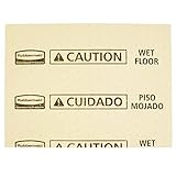 Rubbermaid Commercial Products, Over the Spill Pad Refill, Absorbent Mat Pads, Yellow, Medium, Fast at Absorbing Water/Oil/Beverages, For Residential/Commercial/Restaurant/Office/Facility Use