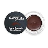 SAPPHO New Paradigm - Organic Brow Pomade | Clean, Vegan, Cruelty-Free Makeup (Dark Brown)
