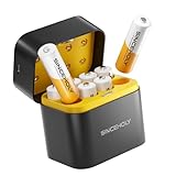SINCEHOLY 8 Pack Rechargeable Lithium AA Batteries with Fast Charger, 1.5V 3000mWh Double a Batteries, 1600+ Cycle Times Long Lasting AA Li-ion Battery
