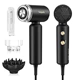SUPGALIY Hair Dryer - Mini HairDryer, Ionic High-Speed Motor for Fast Drying, Portable Lightweight Blow Dryer, Quiet Professional Blowdryer with Magnetic Curly Diffuser & Concentrator for Home Travel