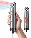 SYLPH Hair Dryer for Travel, 0.55lb Negative Ionic Mini Blow Dryer, Lightweight and Portable, 110,000 RPM Motor for Fast Drying, Intelligent Temperature Control Hairdryer for Home Women Men, Silver