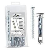 Self-Drilling Drywall Anchor Toggle Kit, Heavy Duty Wall Ancor with Zinc Phillip Screws #8 x 2-1/4 - Holds Up to 100 Lb. (25 Pack)