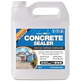 Serveon Sealants Concrete Driveway Sealer Plus Stain Guard (Clear Gloss Finish) Commercial Grade Outdoor Indoor Waterproof Sealant Protects Pavers Sidewalks Pools (1 Gallon) H2700