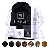 Simpler Hair Color Natural Black Mustache and Beard Upgraded Brush Kit with 3 Brushes Included for Precision Application - Gentler, Ammonia Free Beard Dye for Men w/Aloe Vera, Avocado Oil & More.