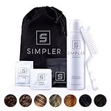 Simpler Hair Color for Men Kit for Full Gray Coverage - Dark Brown Hair Color - Safe, Simple, and Reusable Beard Color for Men