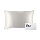 Slip Queen Silk Pillow Cases - Queen Size Standard Pillow Case, White (20" x 30")