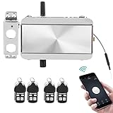 Smart Door Lock, Keyless Entry Electronic Door Lock Kit, Bluetooth Anti Theft Deadbolt Access Control System with Remote Unlocking/Low Voltage for Home Hotel Apartment Security
