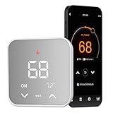 Smart Thermostat for House, WiFi Programmable Thermostat Compatible with Alexa and Google Assistant, Remote Control Tuya/Smart Life, C-Wire Required, Energy Saving