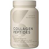 Sports Research Collagen Peptides - Hydrolyzed Type 1 & 3 Collagen Powder Protein Supplement for Healthy Skin, Nails, & Joints - Easy Mixing Vital Nutrients & Proteins, Collagen for Women & Men