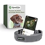 SpotOn Longer Battery Life, GPS Dog Fence, App Based Wireless Dog Fence Collar, Waterproof, Accurate & Reliable GPS Dog Fence System, Virtual Dog GPS Tracker for All Terrain Large/All Carriers