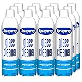 Sprayway Glass Cleaner with Foaming Spray for a Streak-Free Shine for Home and Automotive Use, 19 oz., Pack of 12