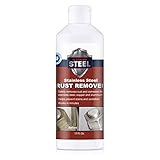 Stainless Steel Rust Remover & Cleaner, NSF Approved Safe for Food Areas. Non-Toxic Stainless Steel Cleaner for Appliances is Perfect for Rust Stains, Your Fridge, Best Knife or Pan & more (17 oz)