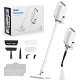 Steam Cleaner, 6 in1 Rotated Steam Mop Cleaner with 2 Modes, 2 Microfiber Pads, 400ML Removable Tank, 23FT Power Cable, Detachable Steam Mops for Floor, Laminate Floor, Tiles Cleaning (White)