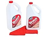 Stock Your Home Bruce Hardwood and Laminate Floor Cleaner (2 Pack) Residue Free Floor Cleaner for Mopping, Two 64 Oz Bottles Microfiber Cleaning Cloth